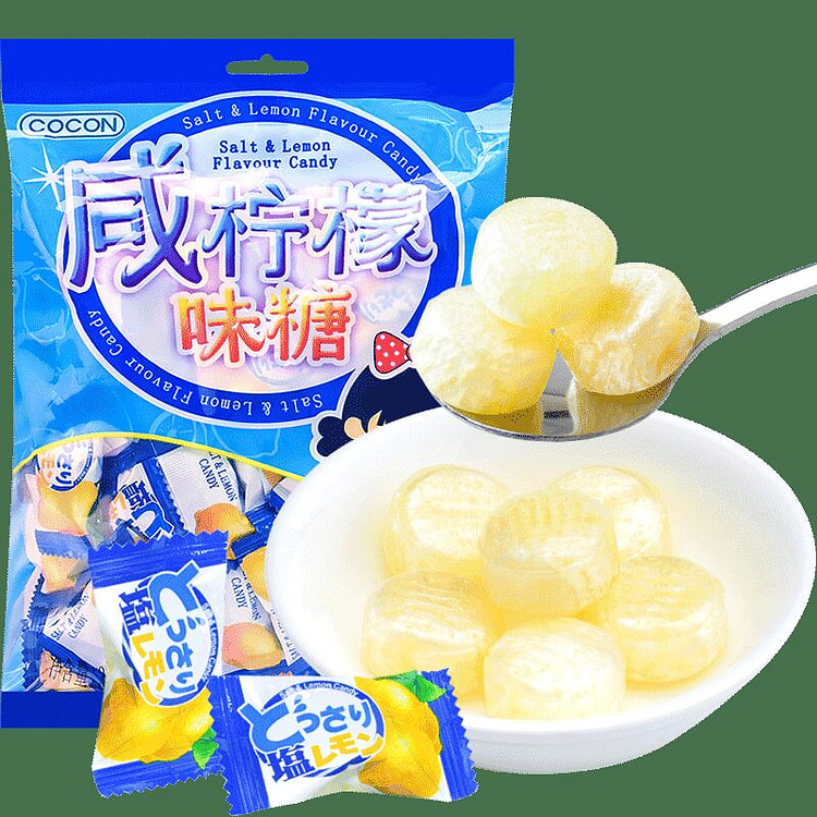 可康海盐咸柠檬糖350g低脂补充盐分运动糖果 350 克
