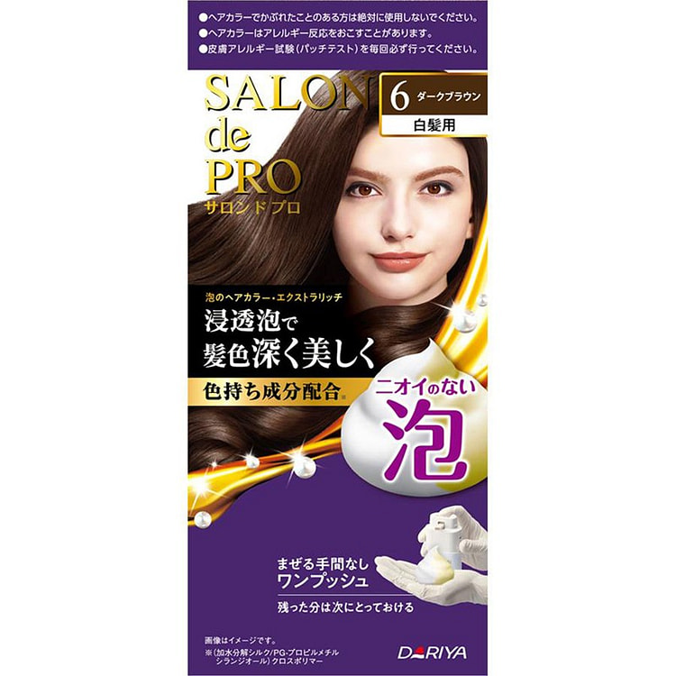 DARIYA 天然白发染发膏 6深棕色