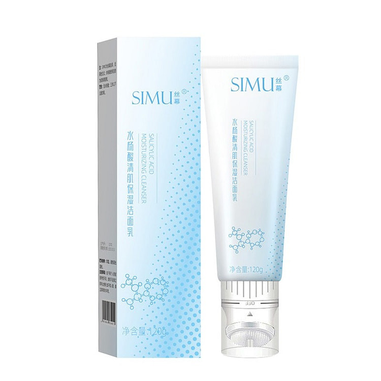 中国 丝幕 SIMU 水杨酸刷头洗面奶 控油洁面 120g