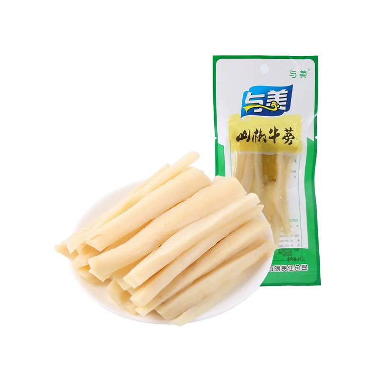 与美山椒牛蒡根泡椒味四川特产酸辣学生休闲零食即食小袋装35g*1袋