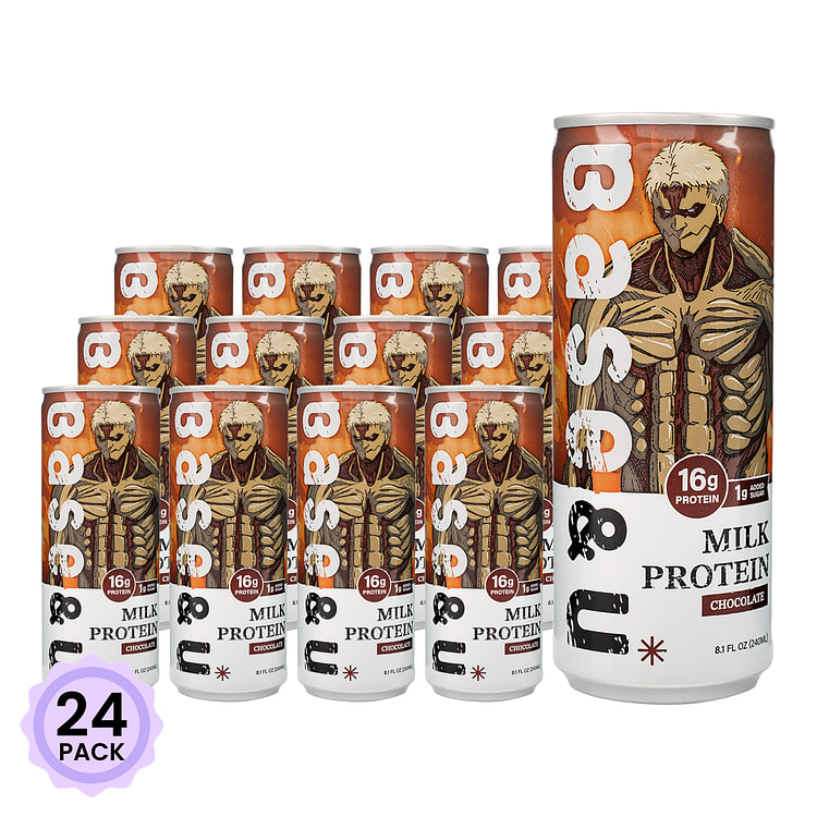 【进击的巨人】Base & U 奶茶蛋白饮料 巧克力风味 240 毫升*24 包