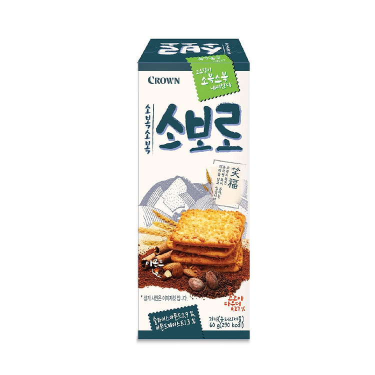KROWN克丽安笑福扁桃仁酥脆饼干60g