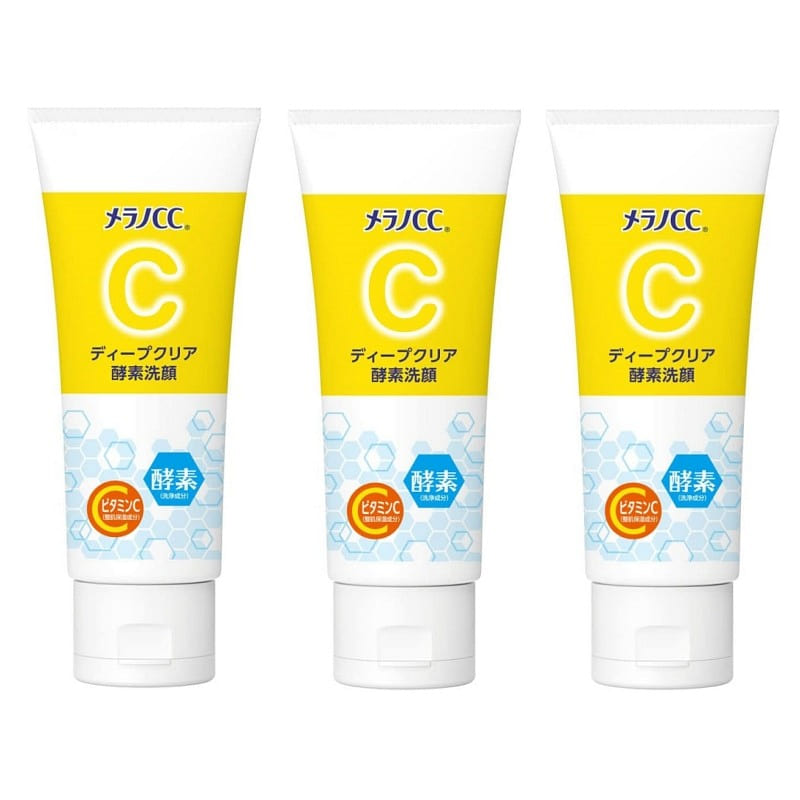 Rohto Melano CC Deep Clear Enzyme Face Wash 130g*3 1 each