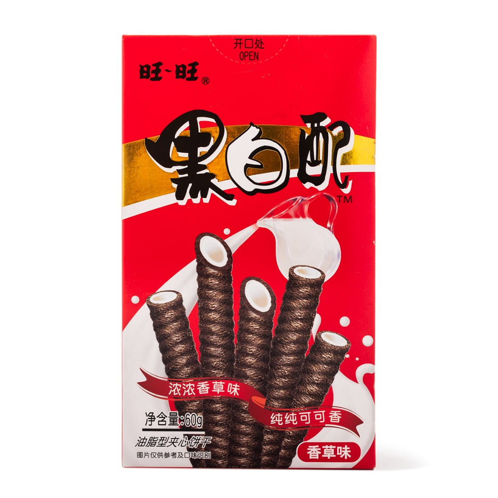 旺旺 黑白配 夹心饼干 香草味 60 克*24 包