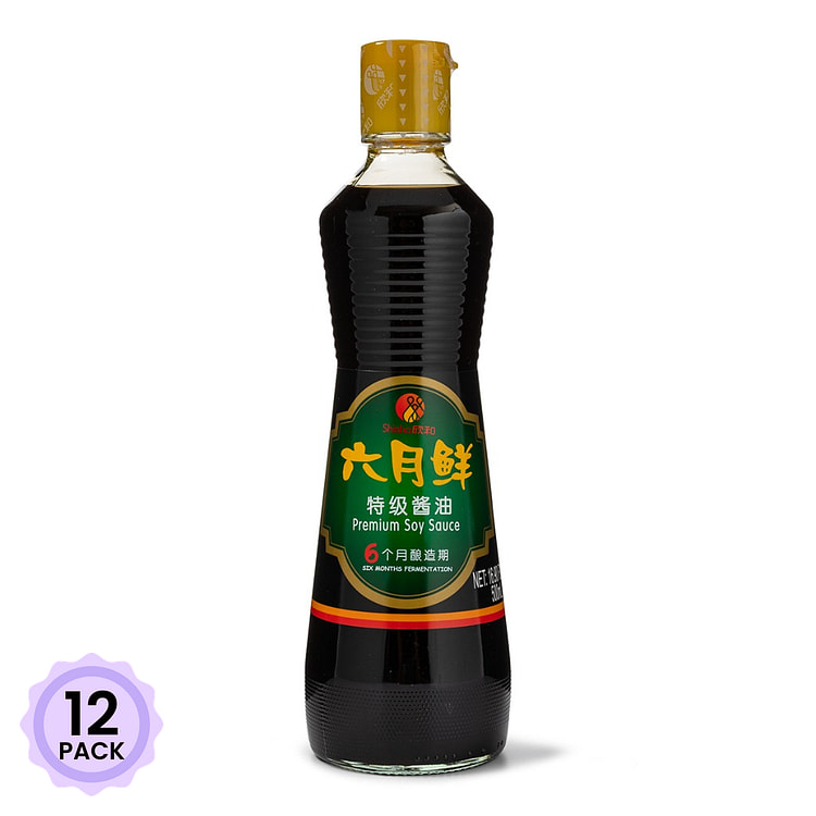 六月鲜 特级酱油（绿标） 500 毫升*12 包
