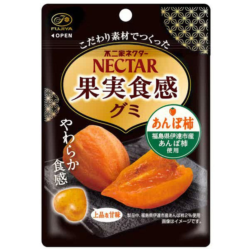 Fujiya Nectar Fruit Texture Gummy (Anpo Kaki) 44g 1 each