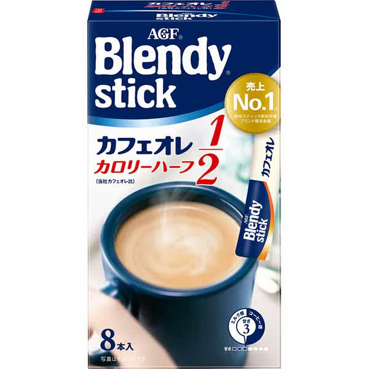 Blendy Stick Cafe au Lait Half Cal 8 Sticks 1 each