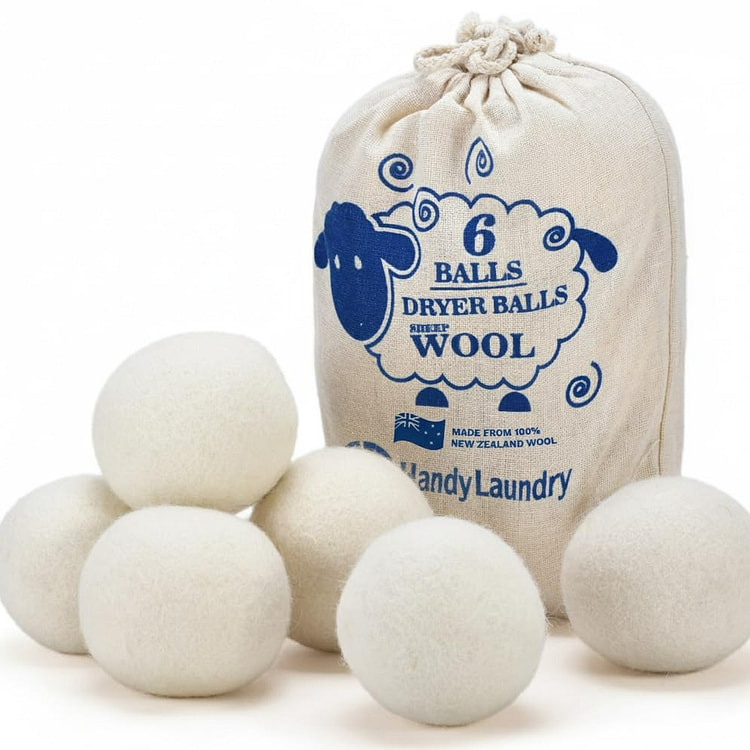 6个洗衣机烘干球 羊毛球 羊毛干燥球 洗衣球 1 份