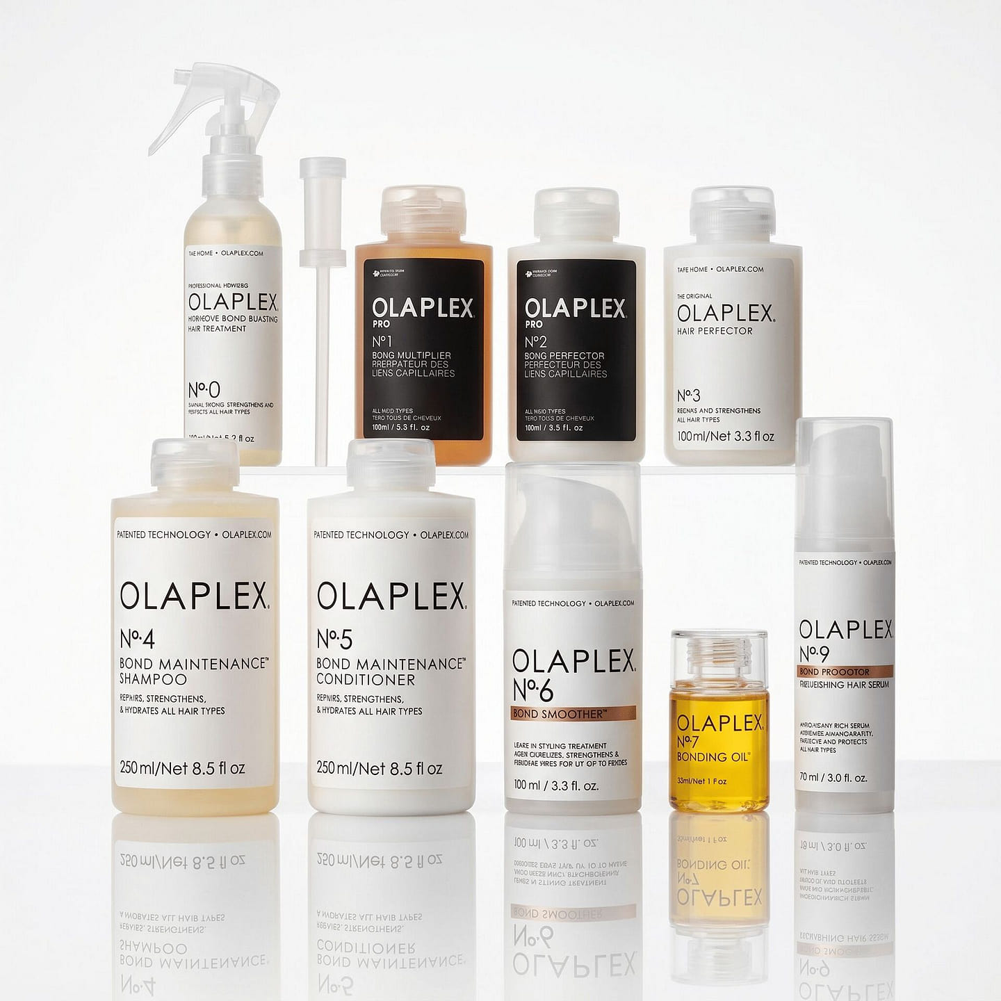 Olaplex Complete Set No.0, 1, 2, 3, 4, 5, 6, 7, 9 1 each