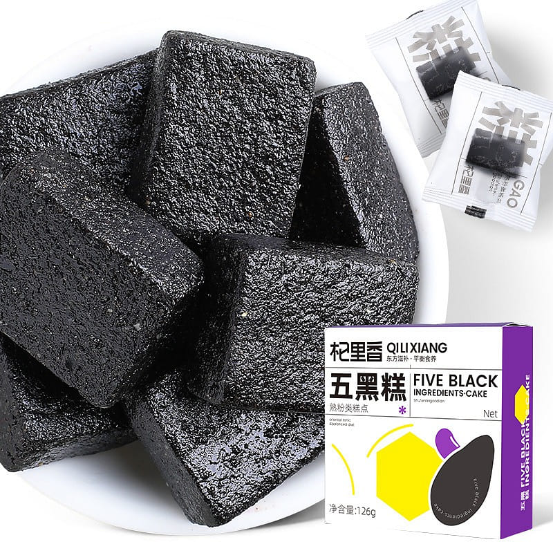 【 Qilixiang 】 Five black cake grain New Year cake 126g/ box 126 g