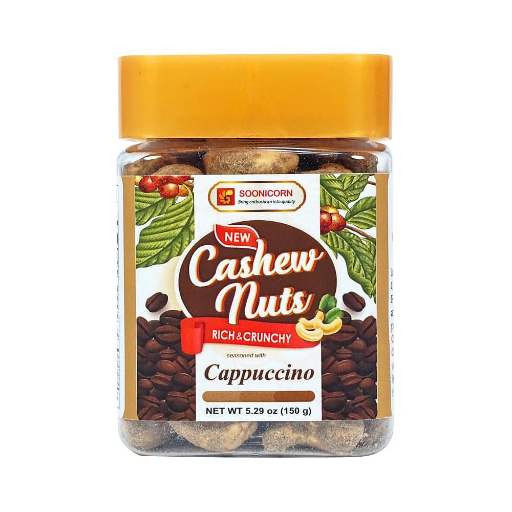 Soonicorn Cashew Nuts seasoned with Cappuccino 5.29 oz