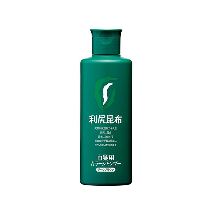 利尻昆布 洗黑 染发 洗发水 200ml 黑色