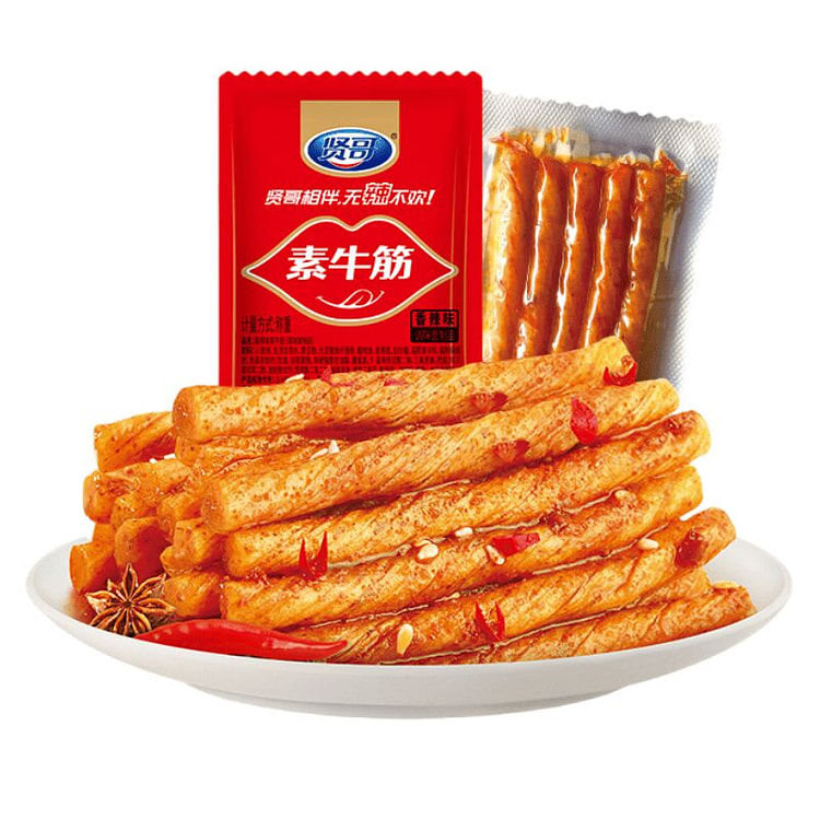 贤哥 辣条 豆制素牛筋香辣味 怀旧小吃 360 克