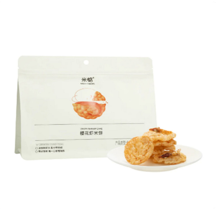 米惦 樱花虾米饼 入口即化鲜香酥脆 45 克