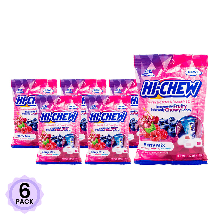 Hi-Chew Berry Mix Chewy Candy 90 g*6 pack