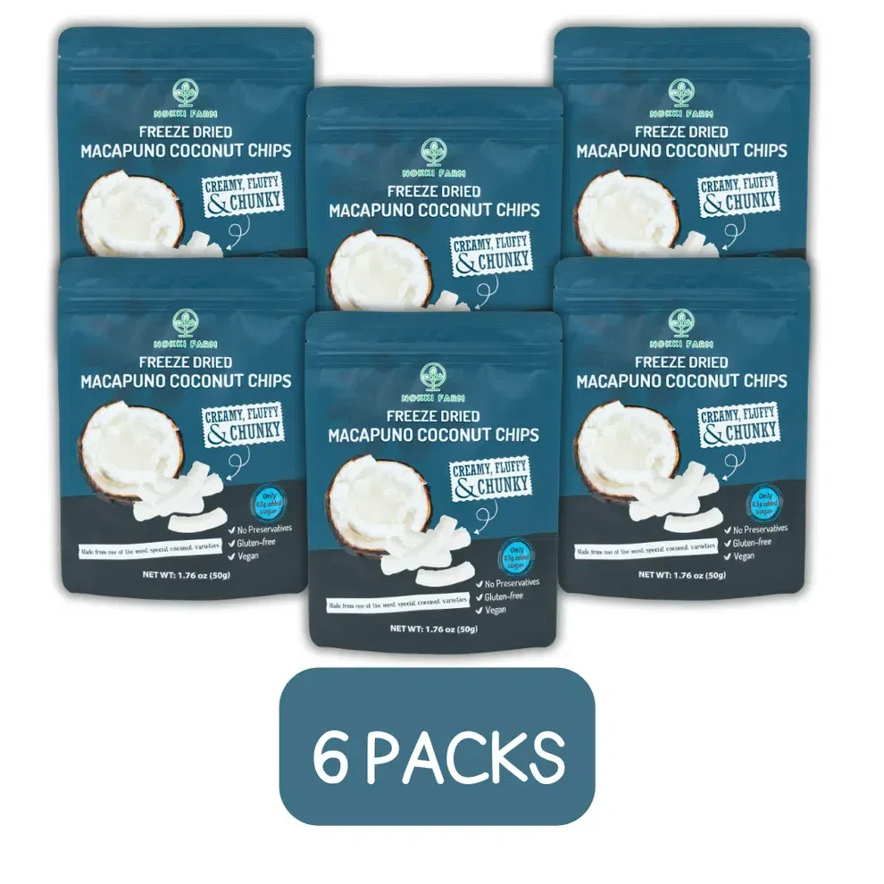(Pack of 6) Freeze-dried Macapuno Coconut Chips 300 g