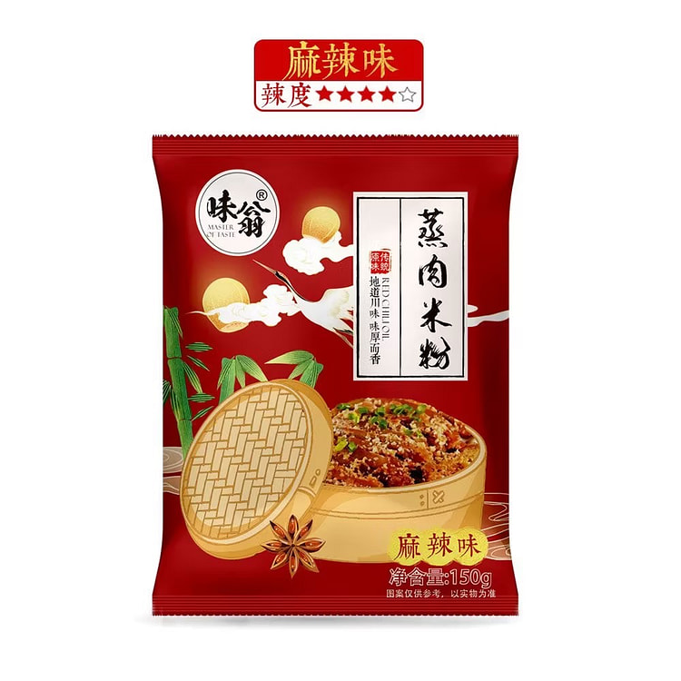 Steamed meat and rice noodles with spicy flavor 150 g