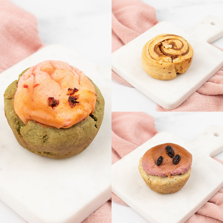 Strawberry Matcha+Blueberry+Cinnamon Sugar Scone