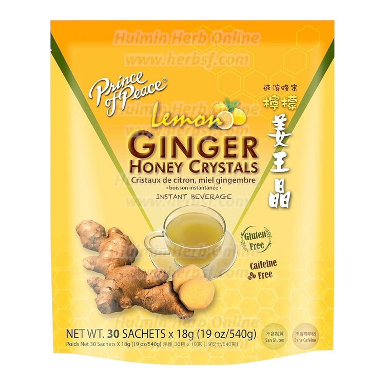 Ginger Honey Crystals Lemon Ginger Tea 30x18g 1 each