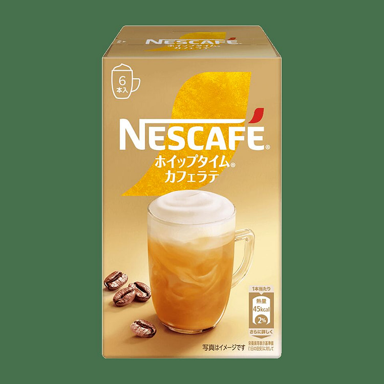 Nescafe 丰盈奶泡拿铁咖啡速溶冲饮棒 6枚 6 个