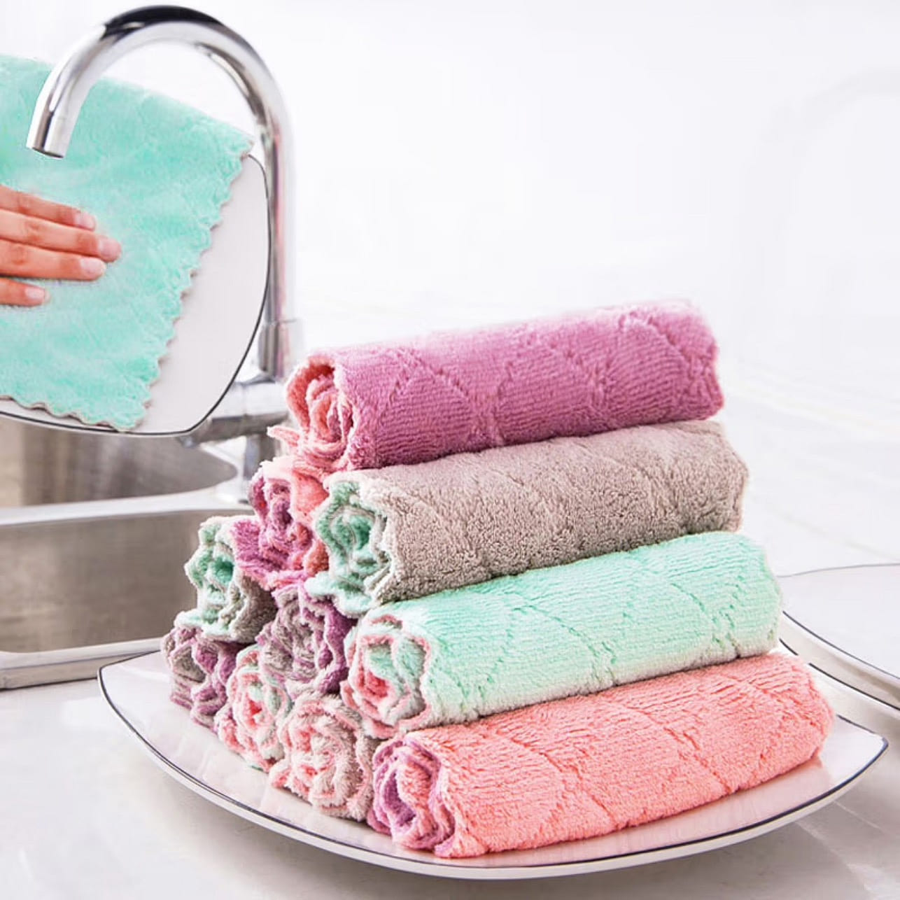 HUIXUN Kitchen Dishcloth 10 count