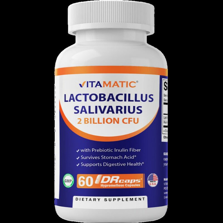 Lactobacillus Salivarius 2 Billion- 60 DR Capsules