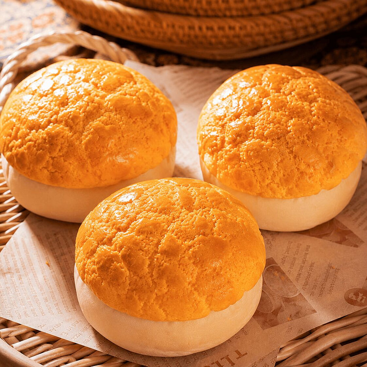 Pineapple Cream Bun (3 Counts) 1 each