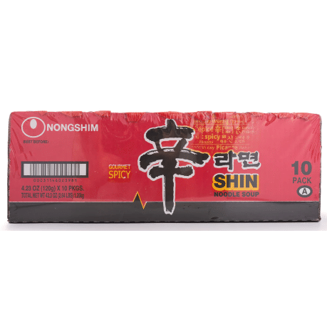 Nongshim Shin Ramyun Noodle Soup pack of 10 1 each