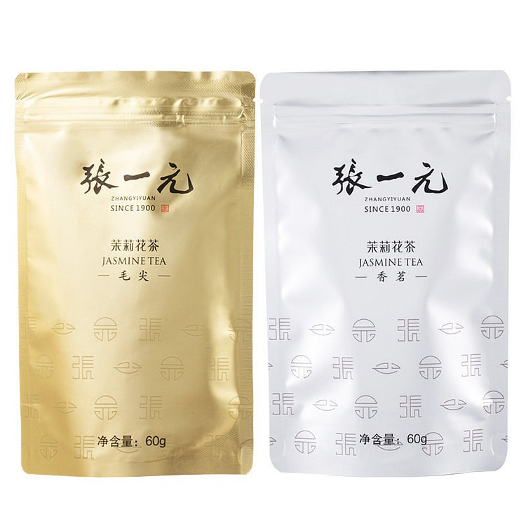 张一元茉莉花茶叶特种毛尖特级香茗组合120g口粮茶 120 克