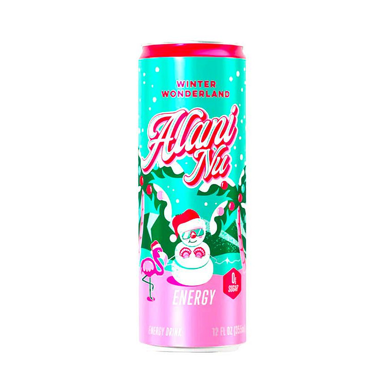 Alani Nu Energy Drink Winter Wonderland 12oz Can 1 each