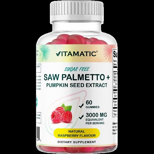 Sugar Free Saw Palmetto with Pumpkin Seed-60 ct