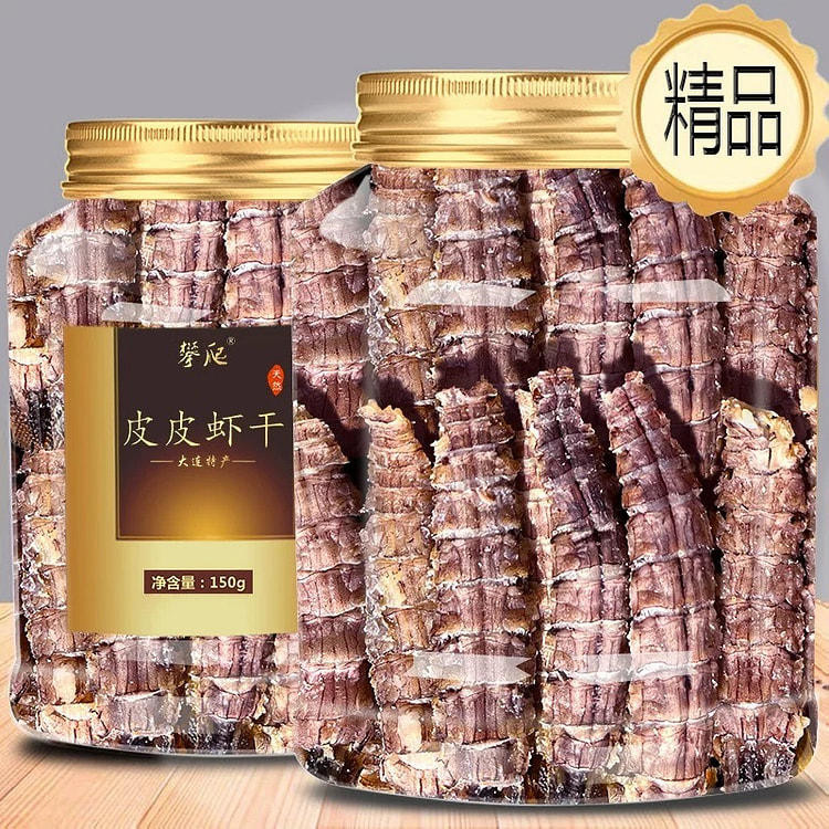 大连皮皮虾蛄干儿童孕妇即食零食150g/罐