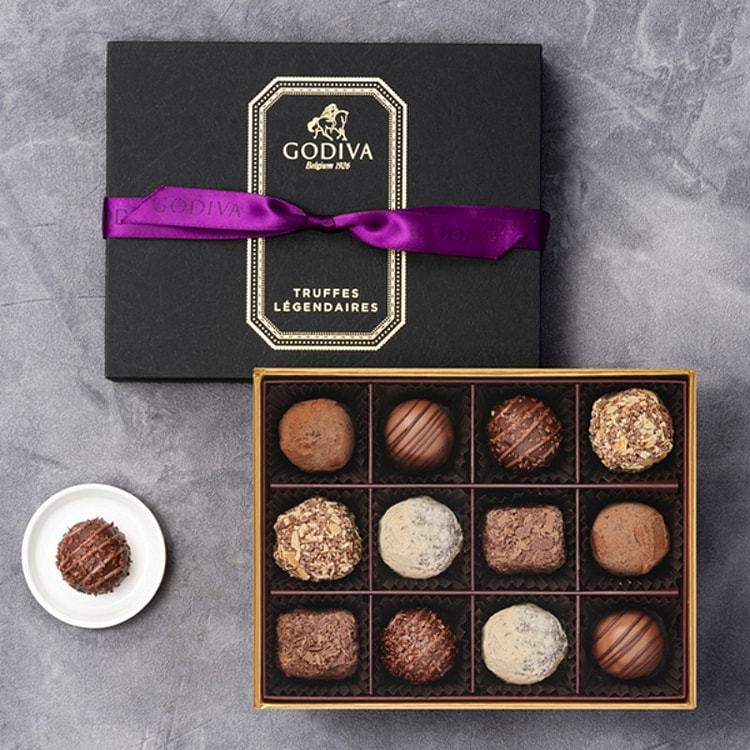 Godiva Cacao and Fresh Legendaire Truffle Chocolate 12 pieces