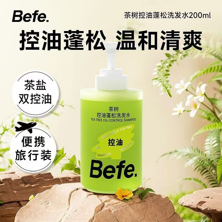 Befe Tea Tree Oil Control Shampoo 200ml/ bottle 1 bottle