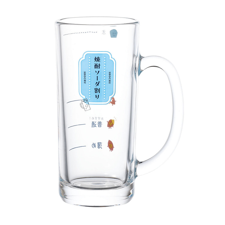 东洋佐佐木 435ml玻璃啤酒杯（礼盒装）- 蓝色