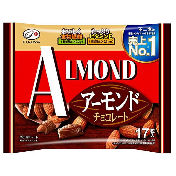 不二家 杏仁巧克力 17块