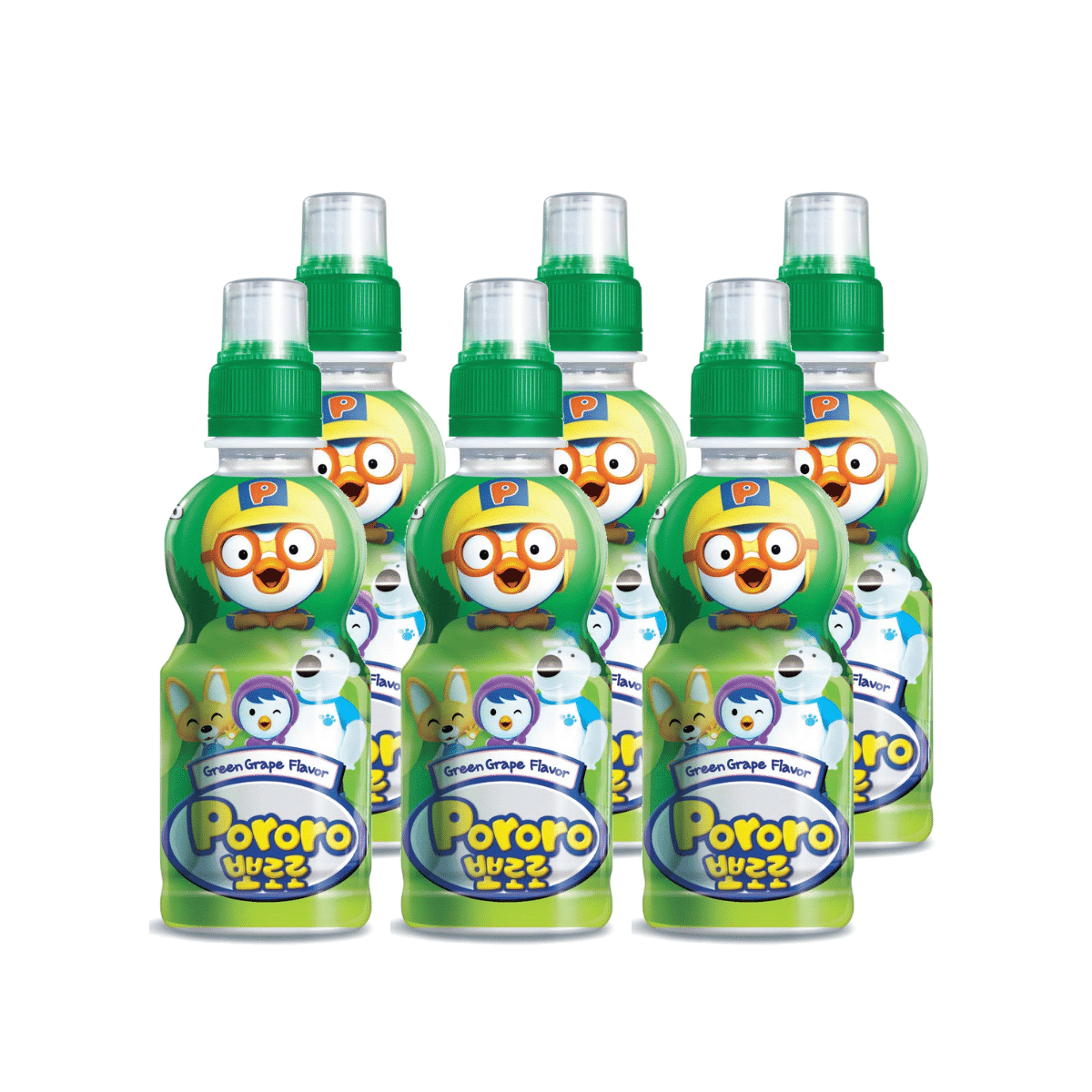 Paldo Pororo Fruit Juice, Green Grape Flavor 7.95 oz pak of 6 1 each
