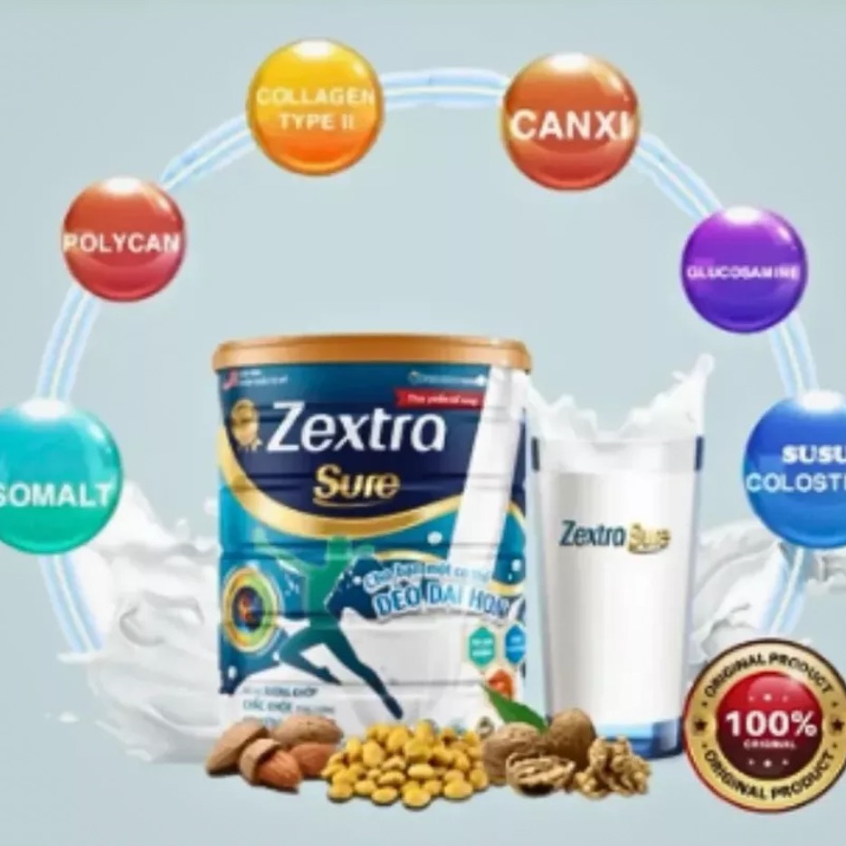 Sữa non Zextra Sure hộp tăng cường sức khỏe xương khớp 3 Hộp x