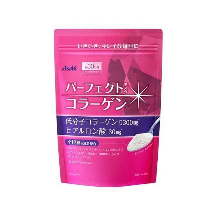 Asahi 朝日 乳酸菌 透明质酸 低分子 12种 美容成分 胶原蛋白粉 30日份