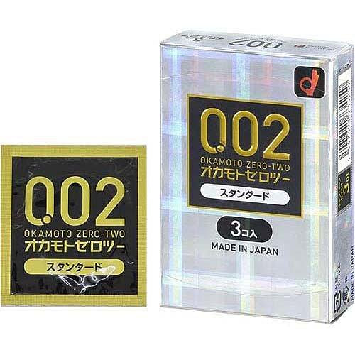 Bao cao su siêu mỏng OKAMOTO 002 hộp 3 chiếc