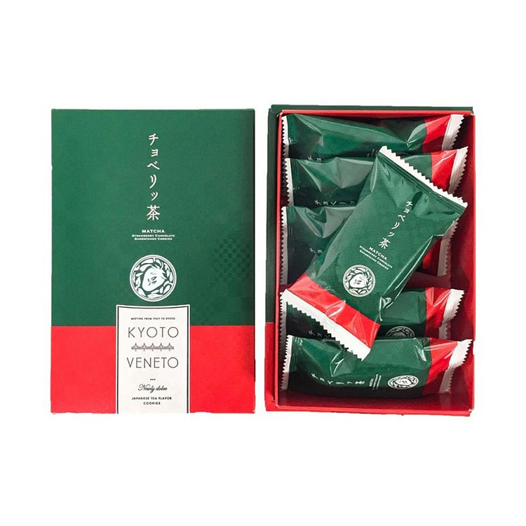 KYOTO VENETO Matcha Strawberry Cookies 6pcs