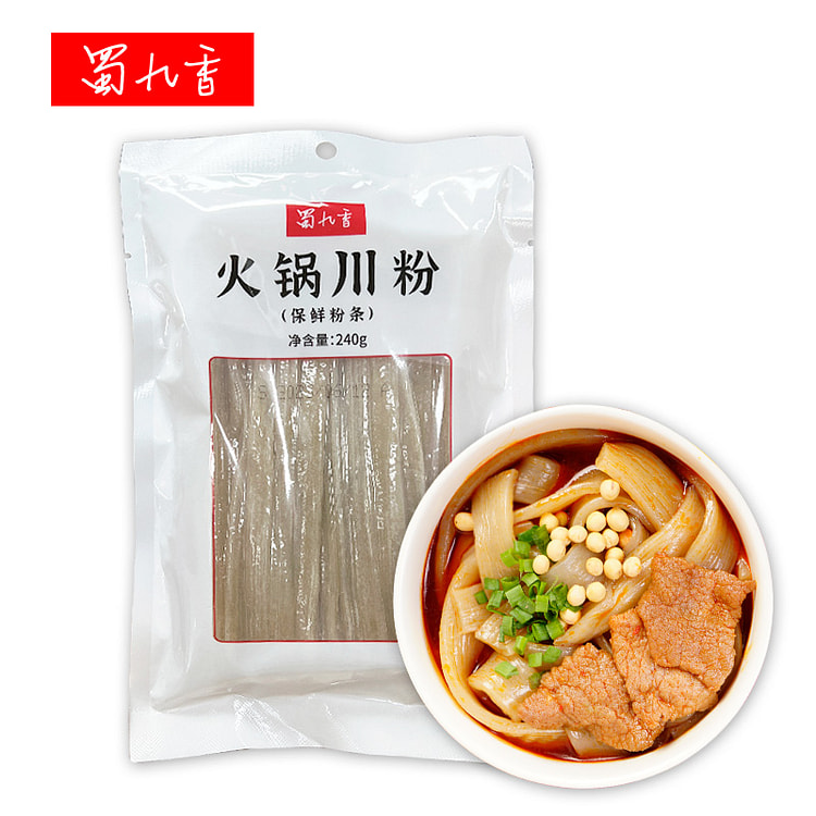 蜀九香 火锅食材红薯粉宽粉条速食川粉240g*1袋