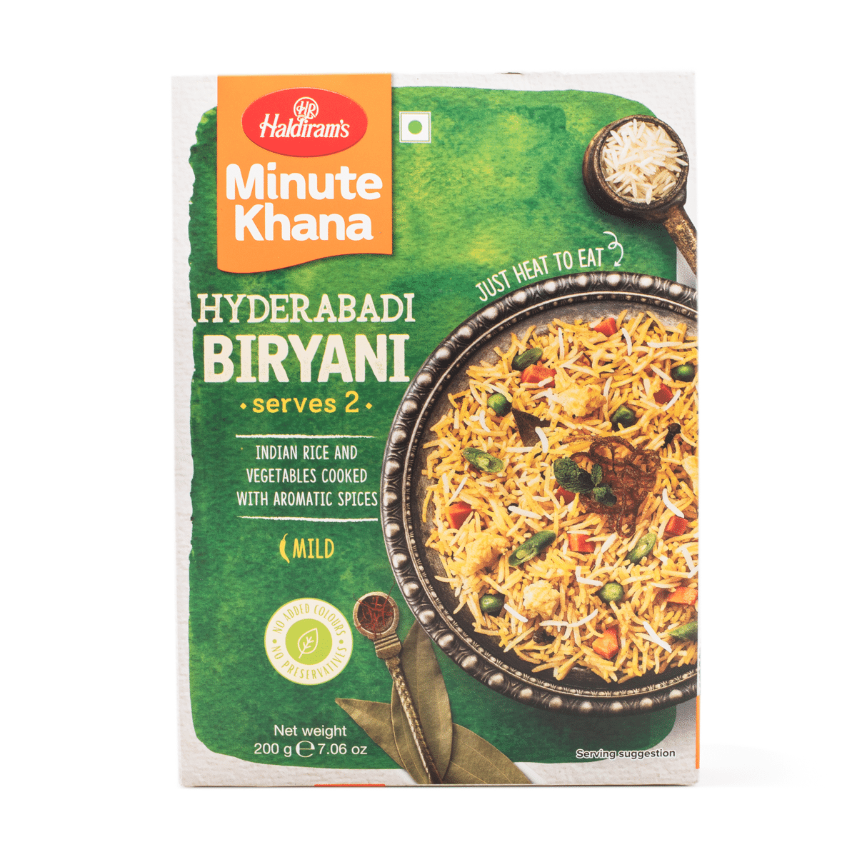 Hydrabadi Veg Biryani Listo para Comer Haldiram's 7.06 onza(s)