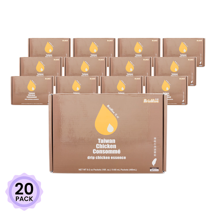 BrioViva 牧田比欧 传统滴鸡精 礼盒 60ml x8包 1 盒*20 包