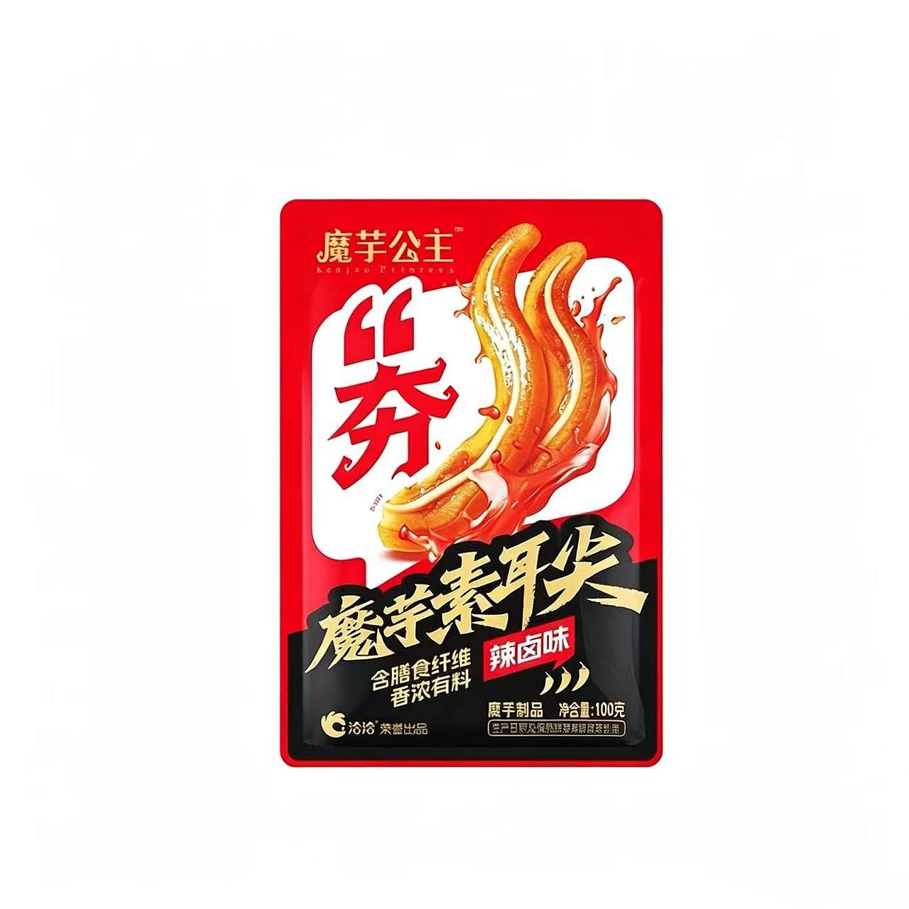 Qiaqia Spicy Braised Konjac Protein Ear Tip 100g 1 pack