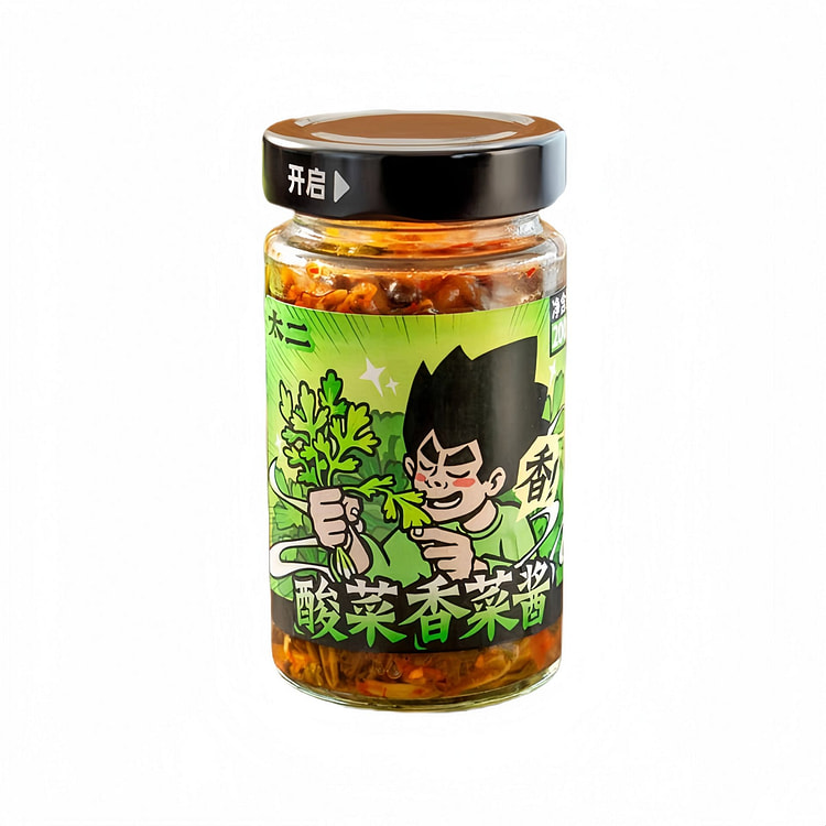 Tai Er Pickled Mustard Greens Coriander Sauce 200g