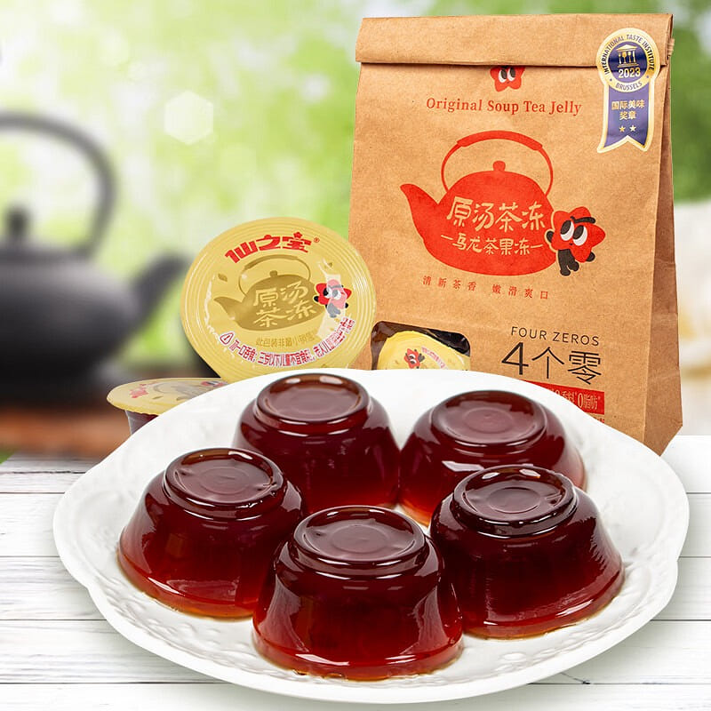 Oolong Tea Jelly Cups – Leisure Snack, 40g x 8 Cup 320 g