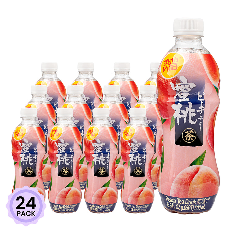 维他 日式蜜桃 （瓶） 500 毫升*24 包