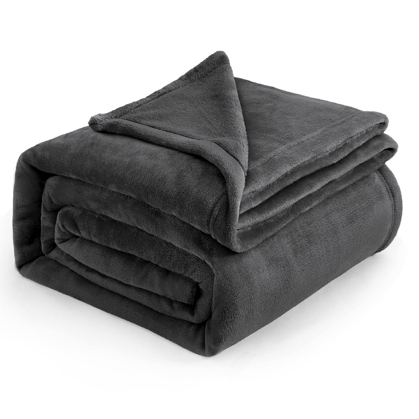 Queen Size Grey Soft Lightweight Plush Fuzzy Cozy Luxury Blanket Microfiber 1 box