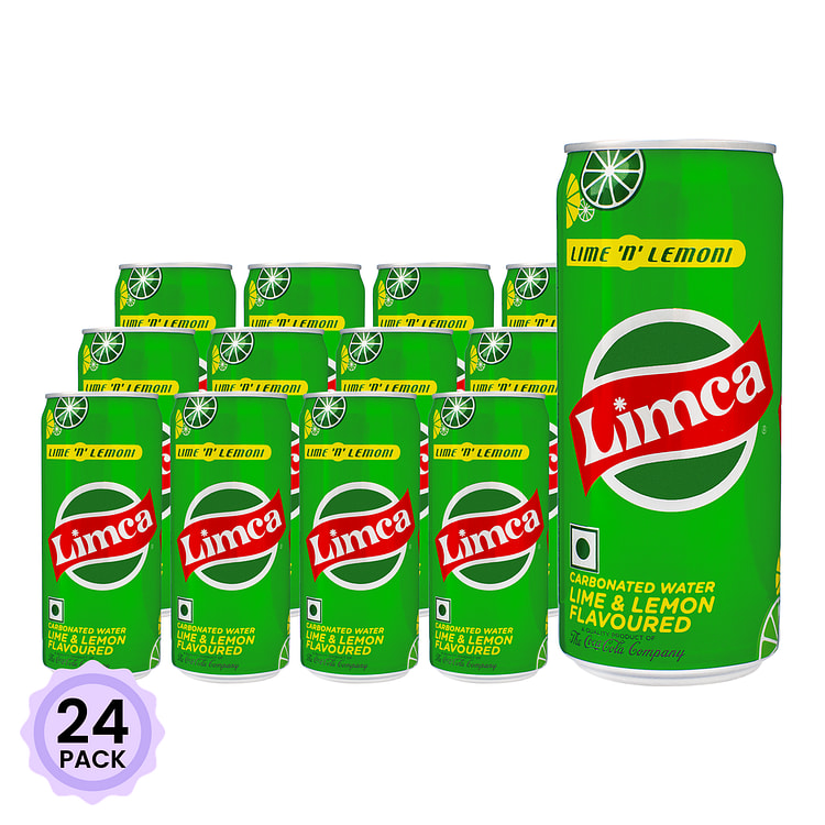 Limca 柠檬碳酸饮料 7 液盎司*24 包